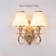 Bathroom Wall Sconce 2 Light Hardware Glass Decorative Lights Vintage