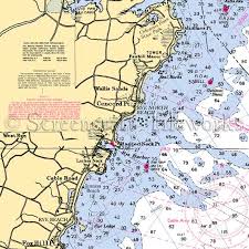 New Hampshire Lake Winnipesaukee Nautical Chart Decor