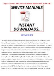 View online or download pdf operating manual for toyota automobile corolla 2004 for free. Toyota Corolla E12 Service Repair Manual Pdf By Milagromondragon Issuu