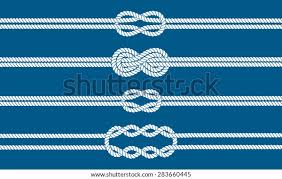 Sailor Knot Dividers Set Nautical Rope Stock Vector Royalty Free 283660445