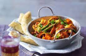 Spiced Vegetable Balti With Garlic Naan Tesco Real Food Recipe Indian Food Recipes Spiced Vegetables Balti Recipes