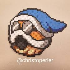 New Custom Kamek Shell Shoutout To Perler Purrs For The Suggestion Check This Page Out The Stuff This Guy Does Is Perler Art Bead Art Perler Bead Patterns