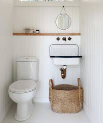 Your bathroom wall panels can be installed directly on to your tiles, provided they have been cleaned with sugar soap first. Small Downstairs Loo Guest Bathroom With White Washed Wood Panel Walls Courtney Adamo White Washed Wood Paneling Downstairs Bathroom Downstairs Loo