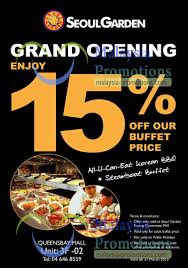 Seoul garden hotel 4.0 out of 5.0. Seoul Garden 15 Off Adult Buffet Penang Queensbay Mall 12 Feb 31 Mar 2013