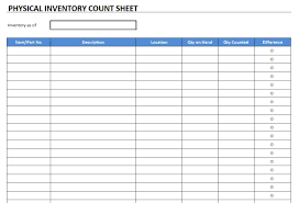 The inventory excel sheet is a template created by microsoft to help businesses keep track of their this row is where you put the cost of that individual item. Inventory Count Spreadsheet Cycle Template Free Sarahdrydenpeterson