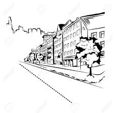 Pypus is now on the social networks follow him and get latest free coloring pages and much more. Black And White Street In The City Coloring Page For Kids Stock Photo Picture And Royalty Free Image Image 55774220