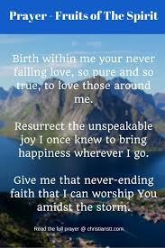 Spiritual Warfare Prayer For The Fruits Of The Spirit Prayers Spiritual Warfare Prayers Fruit Of The Spirit