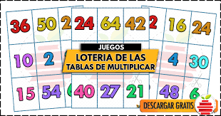 Recursos para ayudar a los estudiantes en sus tareas escolares. Loteria De Las Tablas De Multiplicar Material Para Maestros