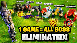 Learn more about the weapon's stats, traits, how to get, location, and more! All New Bosses Eliminated In One Game Fortnite Shadow Midas Boss Wolverine Dr Doom Iron Man Youtube