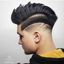 Fade Medio Cabelo Estilizado Hair Tattoo Designs Hair Designs For Men Hair Tattoo Men