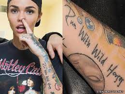 Ruby Rose Run With Wild Horses Forearm Tattoo Steal Her Style Ruby Rose Ruby Rose Tattoo Tattoos