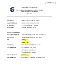 Kertas kerja bengkel kaunseling ke 13. Contoh Surat Sumbangan Hari Keluarga Contoh Surat