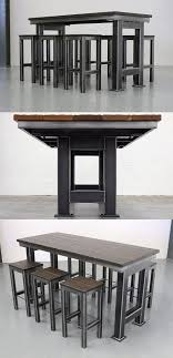 The Grand Artisan Bar Table Industrial Style High Table Steel Vintage Welded Furniture Industrial Design Furniture Industrial Style Table