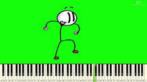 Henry Stickmin Distraction Dance Meme Easy Piano Tutorial Piano Tutorial Easy Piano Piano Tutorials