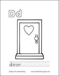 Letter D Coloring Book Free Printable Pages Coloring Books Lettering Letter D