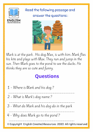 You can download and print all of the following worksheets for free. Reading Comprehension Worksheets
