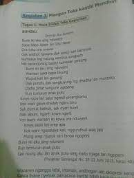 Tema buku gagasan yaiku punjeraning bab ingkang dadosaken geguritan niku dados utawi gagasan kang dikarepake penyair utawi penulis. 1 Jlentrehna Struktur Teks Geguritan Bumiku Ing Dhuwur Khanti Bukti Ukara Ukara Sing Nyengkuyung Brainly Co Id