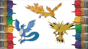 Down here are 4 advantages of coloring in activities for youngsters. Pokemon Coloring Page For Kids Children Draw Pintar Legendary Birds Articuno Zapdos And Moltres Youtube