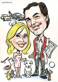 Choose the perfect 30th birthday gift from our range of personalised present ideas to give them something special on their milestone birthday. Caricature For A Joint 30th Birthday Present Caricatures Ireland By Allan Cavanagh