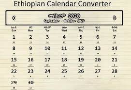 Ethiopian Calendar