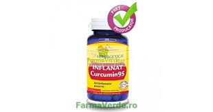Contine curcumina, care este considerat cel mai puternic antiinflamator din cate exista. Inflanat Curcumin 95 Antiinflamator Puternic 120 Capsule Herbagetica