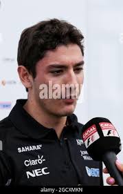 Alfonso Celis Jr (MEX) Sahara Force India F1 Development Driver with the  media. Mexican Grand Prix, Friday 27th October 2017. Mexico City, Mexico  Stock Photo
