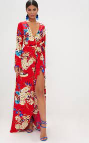 Check spelling or type a new query. Robe Kimono Maxi Rouge A Imprime Fleuri Kimono Maxi Dress Floral Print Kimono Maxi Dress