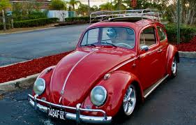 Image result for Poppy Red 1961 Beetle