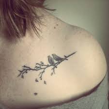 3 Birds On A Branch Tattoo Fyeahtattoos Com My 3rd Tattoo By Tinka At Piink In Basel Neck Tattoo Trendy Tattoos Tattoos