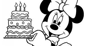 Free printable happy birthday coloring pages for kids. Minnie Mouse Coloring Pages Kidsuki