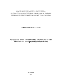 São os livros do ensino médio do pndl paraná. Pdf Pedagogia Do Teatro Contemporaneo Apropriacoes Da Cena Intermedial Na Formacao De Docentes De Teatro Fernanda F A O Oliveira Academia Edu