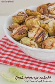 Gerosteter Rosenkohl Mit Balsamico Und Parmesan Rosenkohl Lebensmittel Essen Und Rezepte