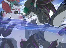 adriana (firetally) anthro aquatally bondage bound female  firetally fish marine mastectomy mastectomy scars moana (katidragon)  penetration pussy scar shark tentacle vaginal penetration water 