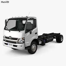 Models are ready for render. Hino 195 Chassis Truck 2012 3d Model Vehicles On Hum3d