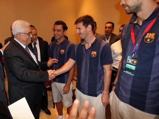 Messi with Palestine President ♥️