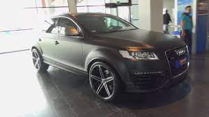 Edmunds also has audi q7 pricing, mpg, specs, pictures, safety features, consumer reviews and more. Audi Q7 Matt Black Oxigin Wheels Spotted Tuning World Bodensee 2014 Youtube