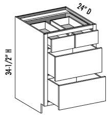 12″, 15″, 18″, 30″, 36″, 42″ and 48″. Base Cabinets Cabinet Joint