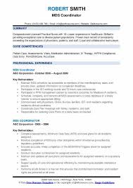 Mds Coordinator Resume Samples Qwikresume