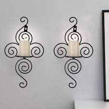 Austrian silver figural seven light candelabrum. Gomaihe Black Wall Mounted Candle Holders 19 X 35cm Iron Tealight Candlestick Holders Candelabra Vintage Home Living Room Hanging Decorations For Valentine Christmas Wedding Dinning Set Of 2 Buy Online In Antigua