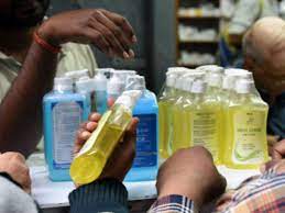Information in the guide includes materials required for small volume production and the hand sanitizer is prepared under conditions routinely used by the compounder to compound. Hand Sanitizer Makers See 10 Folds Jump In Sales Ramp Up Production Times Of India