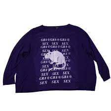 gr8@sex purple long sleeve💜 handmade,... - Depop