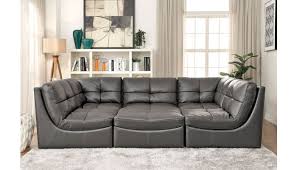 Classically charming tufting and ultra smooth. Cloud Dark Gray 6 Piece Modular Sectional Set