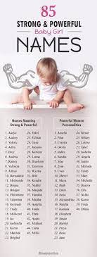English feminine names and typical nicknames. 85 Strong And Powerful Girl Names With Great Meanings Cute Baby Names Baby Girl Names Powerful Girl Names