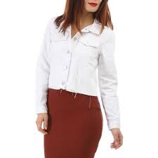 Annonce vente blouson jean blanc blouson jean blanc taille 36 (s) 100 occasion : Veste En Jean Blanche Cdiscount