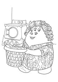 The parallel city of monstropolis is inhabited by monsters and powered by the screams of children in the human world. Monster Inc Coloring Pages Mike Sally And Other Monsters