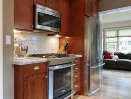 Oak Cabinet Subway Tile Granite Countertops Subway Tile Backsplash Cherry Cabinets Kitchen Trendy Kitchen Tile Medium Wood Kitchen Cabinets