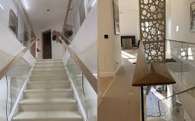 Crl polished stainless steel glass rail standoff fitting with mounting plate by cr laurence by c.r. Innovative Glass Railing And Wooden Handrail Project In Slovenia Siller Stairs