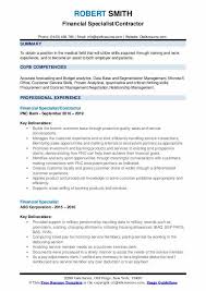 In corporate finance, investment bankers raise money and capital to develop businesses. Financial Specialist Resume Samples Qwikresume