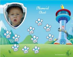 free custom paw patrol charts that can be used for any