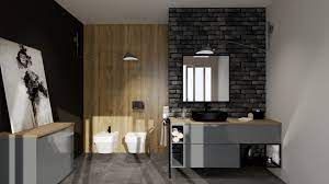 This manly bathroom is a good inspiration for you who want a neutral layout which looks more decorative. Masculine Bathroom How Do You Design A Masculine Bathroom Elita Meble Lazienkowe